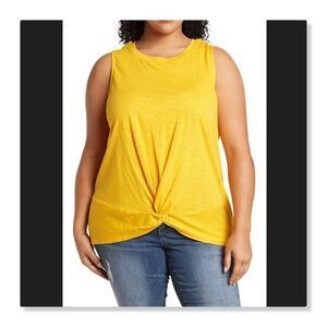 NEW! Sanctuary Kyla Twist Tank - size 1X in Yellow